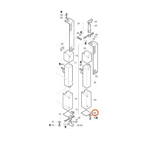 Tapa silencioso escape Hatz 2L, 3L, 4L