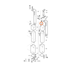 BOÎTIER D'ÉCHAPPEMENT SUPÉRIEUR HATZ 2L, 3L, 4L