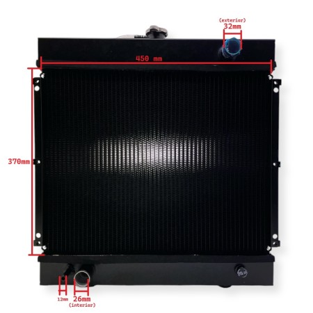 Radiateur Lombardini 470x496mm différents modèles