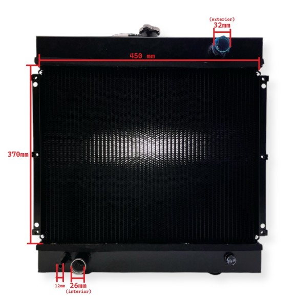 Radiateur Lombardini 470x496mm différents modèles