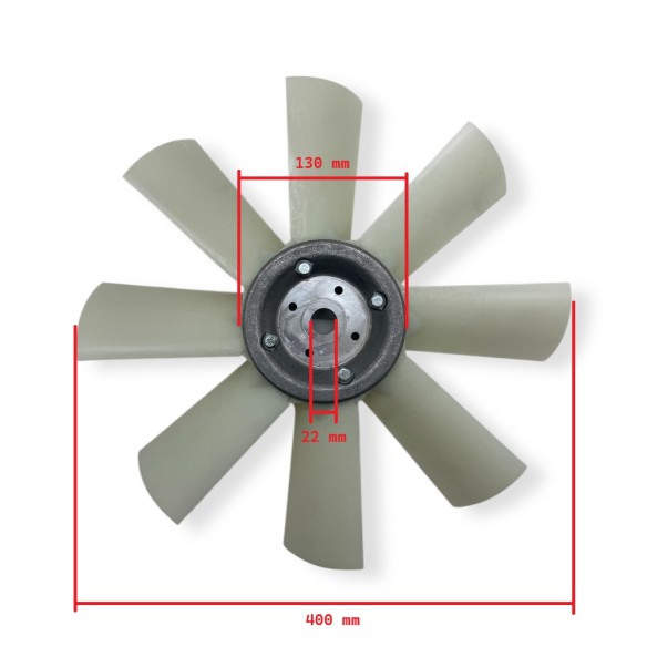 Ventilador Kohler KDI de 400 mm e Lombardini LDW