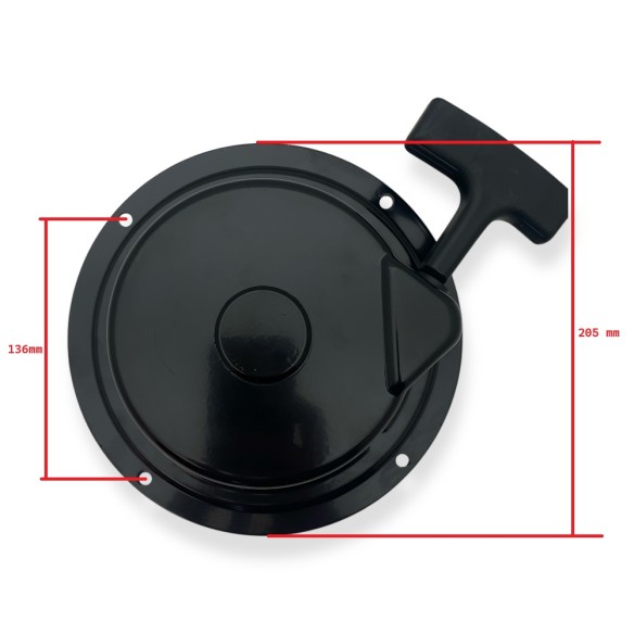 Motor de arranque recuperável para a esquerda Minsel M150 e M165
