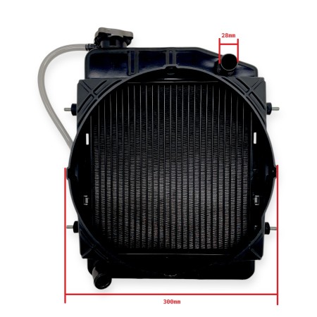 Radiateur 407X285 Lombardini LDW 502, 602, 702