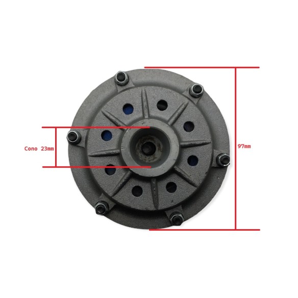 Embreagem motorizada Lombardini BCS, benassi, bertolini, eurosystem