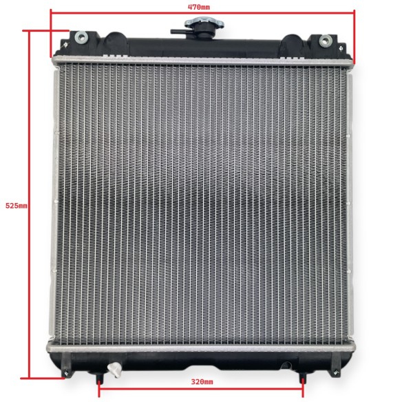 Radiador 129044-44500 Yanmar 3TNV76, 3TNV88, 4TNV88