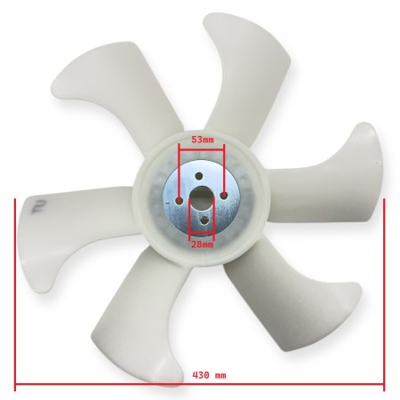 Ventilateur 129916-44740 D430 Yanmar 4TNE92,...