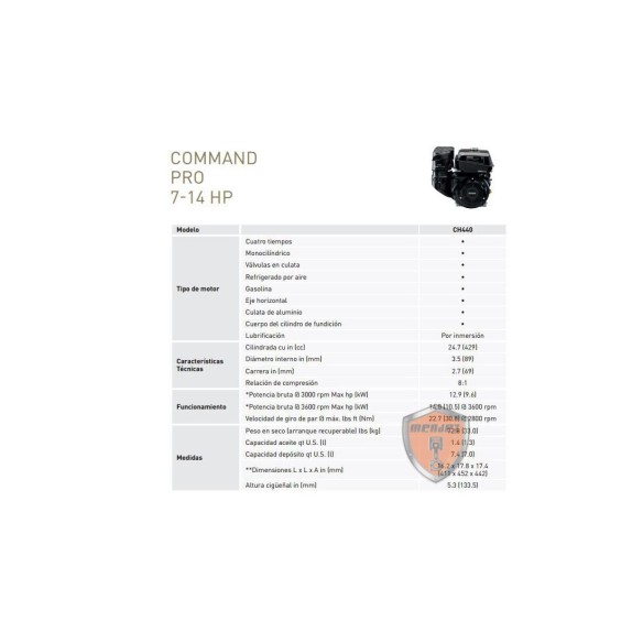 *Kohler CH440 Motor 23 mm Lombardini-Handantriebskegel