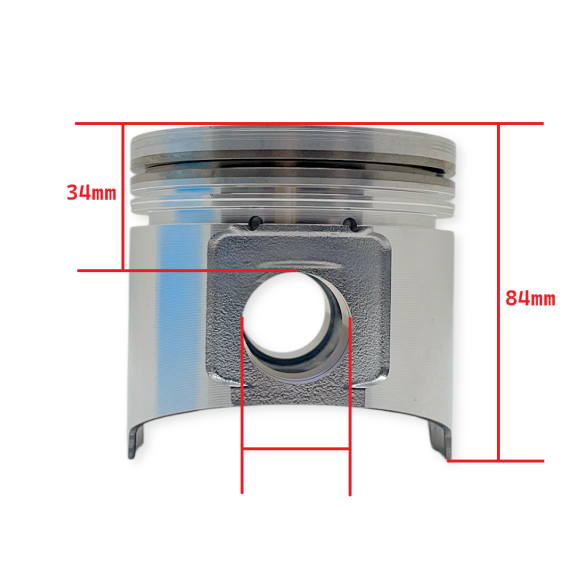 Piston without rings std Yanmar 3TNE88, 4TNE88