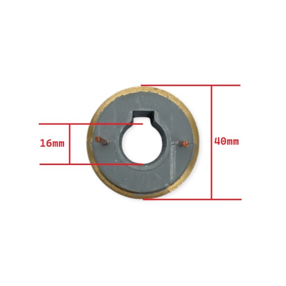 Collecteur de balais NSM 402/8 pour alternateur KR80, KR100