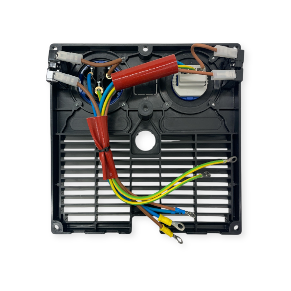 Panel 1CEE 3p 32A 230V + 1 Schuko 16A + Disyuntor termico 12A + 25A alternador NSM C112, CR112
