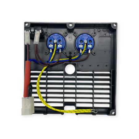 Panel 2 schuko 16A + disyuntor termico 15A alternador NSM C100, CR100