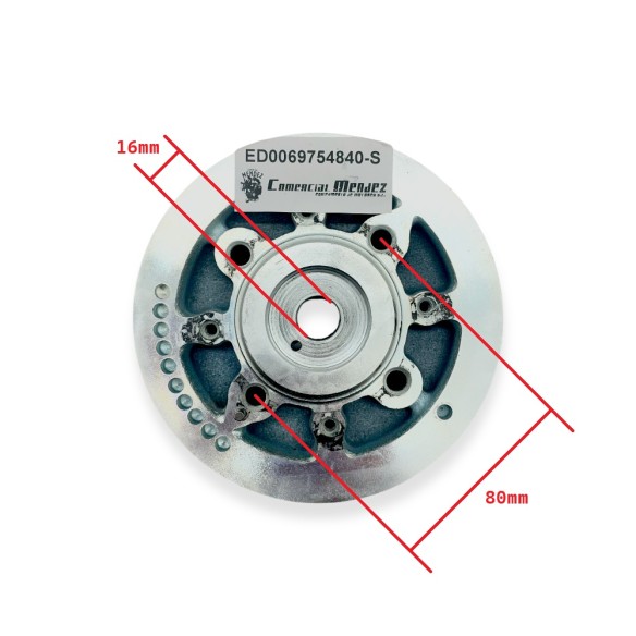 Polia do virabrequim Poly-V para motores Kohler KDI 1903, 2504, M e TCR.