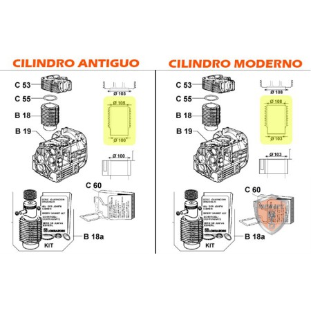 LOMBARDINI-MOTOREN ZYLINDER: 9LD561-2