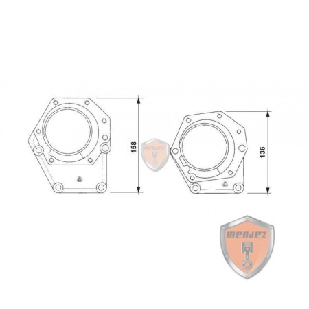 WASSERPUMPE FÜR LOMBARDINI-MOTOREN: LDW 1503, LDW 1603, LDW 2004, LDW 220