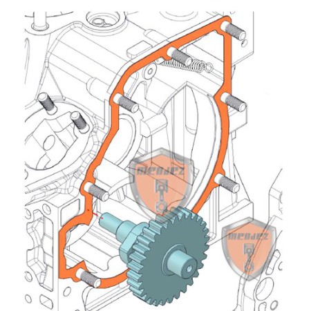 MINSEL-EINSPRITZNOCKENRAD M380, M430, M540, M600, RUGGERINI RF80, RF90, RF100, RF120, RF140