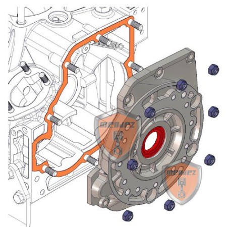 VERTEILERABDECKUNG MINSEL M380, M430, M540, M600, RUGGERINI RF80, RF90, RF100, RF120, RF140