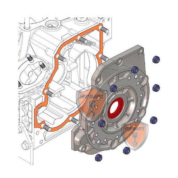 TAMPA DE DISTRIBUIÇÃO MINSEL M380, M430, M540, M600, RUGGERINI RF80, RF90, RF100, RF120, RF140
