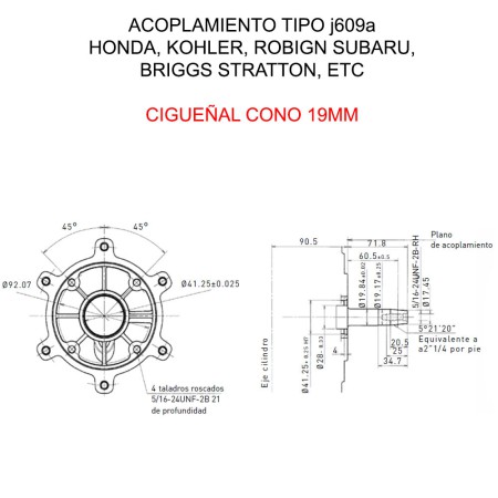 ABSTAND - KOHLER SH265 GENERATORMOTOR