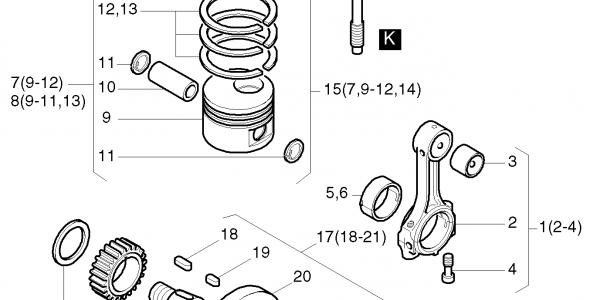 Exploded View Hatz Engines